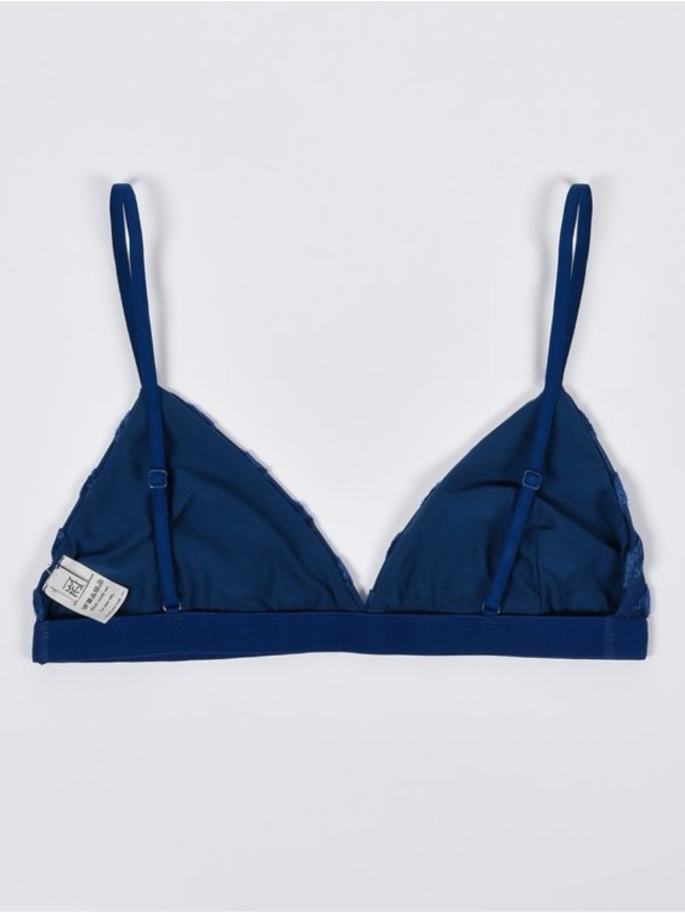 Navy Triangle Bralette with Adjustable Straps - Unbranded